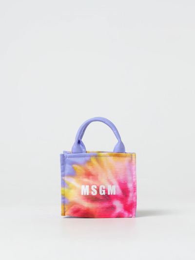 Shop Msgm Mini Bag  Woman Color Lilac