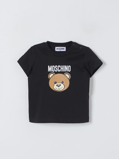 Shop Moschino Baby T-shirt  Kids Color Black