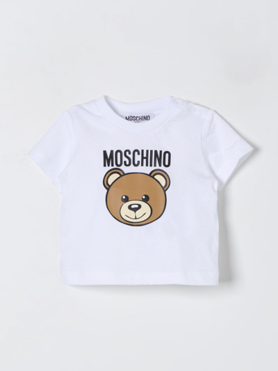 Shop Moschino Baby T-shirt  Kids Color White