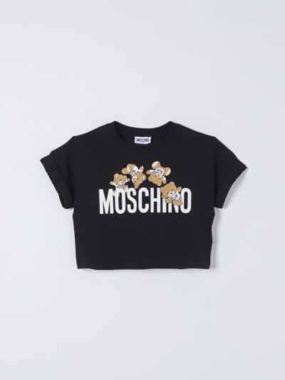 Shop Moschino Kid T-shirt  Kids Color Black