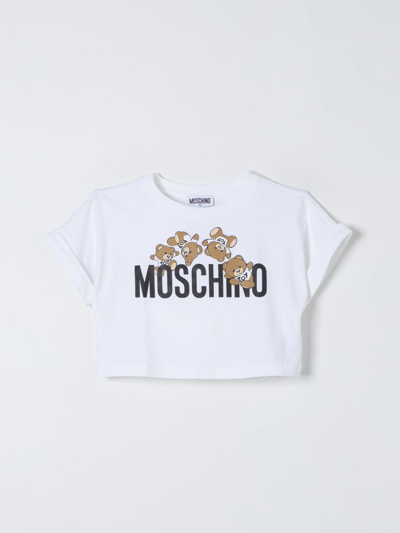 Shop Moschino Kid T-shirt  Kids Color White