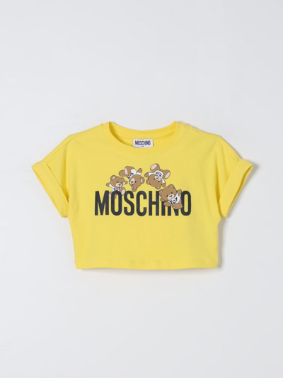 Shop Moschino Kid T-shirt  Kids Color Yellow