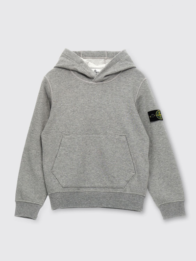 Shop Stone Island Junior Sweater  Kids Color Grey