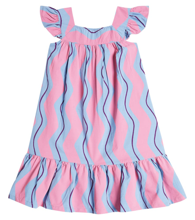 Shop Jellymallow Wave Cotton Dress In Multicoloured