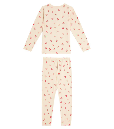Shop Liewood Wilhelm Printed Cotton-blend Pajamas In Pink