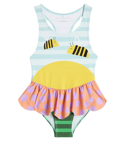 Shop Stella Mccartney Printed Swimsuit In Multicoloured