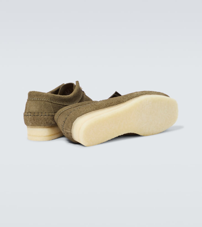 Shop Clarks Originals Weaver Suede Sneakers In Neutrals