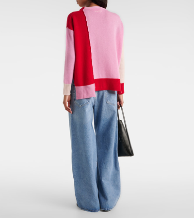 Shop Marni Cashmere Cardigan In Multicoloured