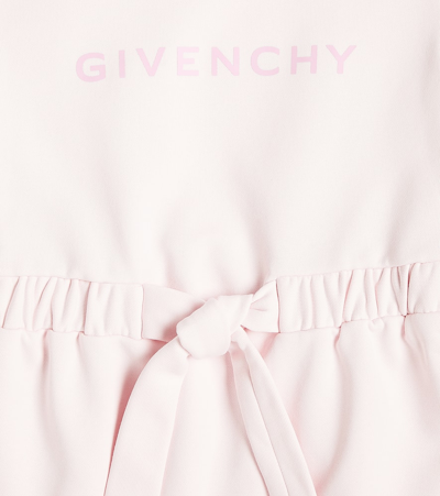 Shop Givenchy Logo Cotton-blend Dress In Pink