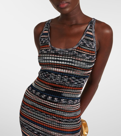 Shop Missoni Striped Maxi Dress In Multicoloured