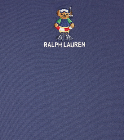 Shop Polo Ralph Lauren Polo Bear Swimsuit In Blue