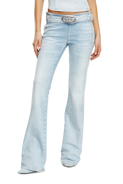 Shop Diesel Bootcut And Flare Jeans In Blue