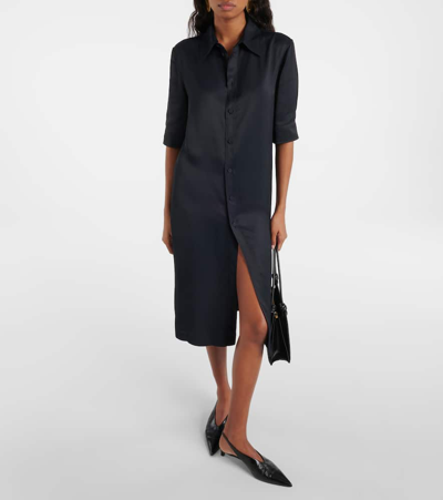 Jil Sander Shirt Dress In Blue