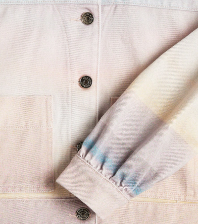 The New Society Sunset Denim Jacket In Multicoloured