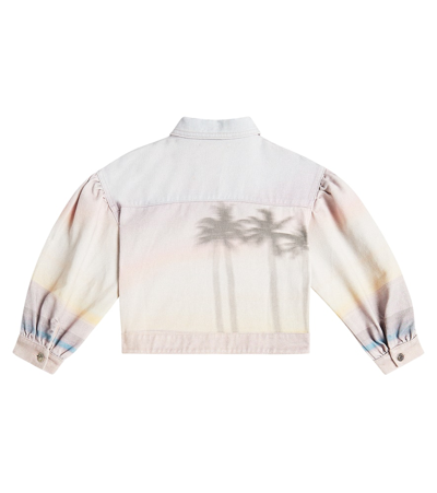 The New Society Sunset Denim Jacket In Multicoloured
