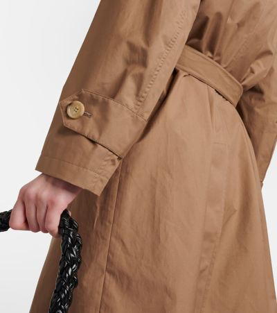 Max Mara Cotton-blend Twill Trench Coat In Beige