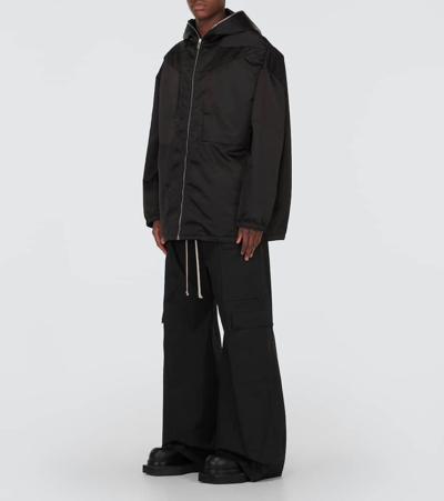 Shop Rick Owens Technical Hoodie In Black
