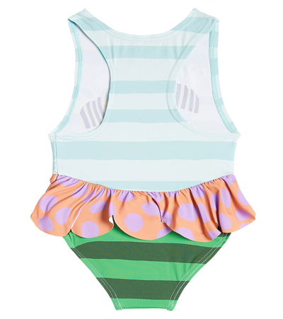Shop Stella Mccartney Baby Printed Swimsuit In Multicoloured