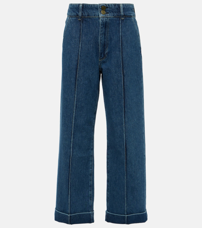 '70S高腰直筒牛仔裤
