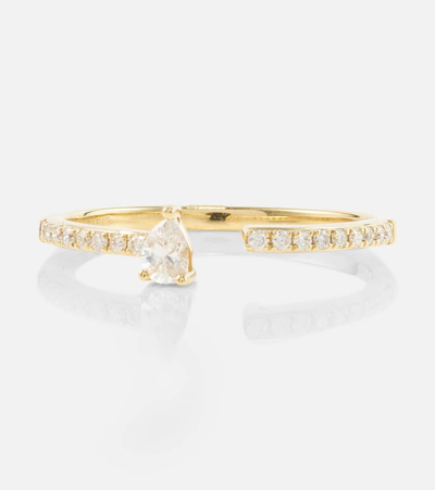 Shop Persée Héra 18kt Gold Ring With Diamonds