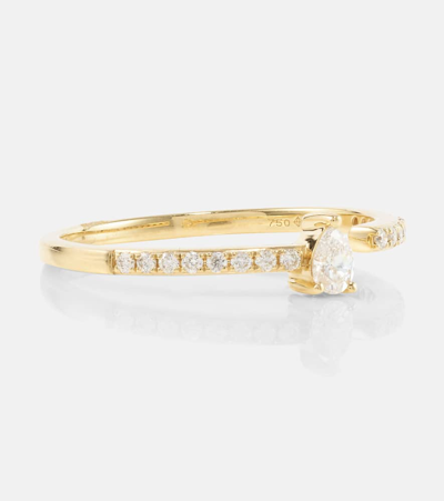 Persée Héra 18kt Gold Ring With Diamonds In Gold