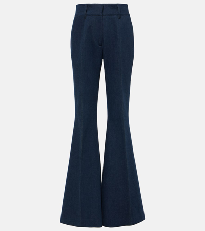 Shop Gabriela Hearst High-rise Flared Jeans In Blue