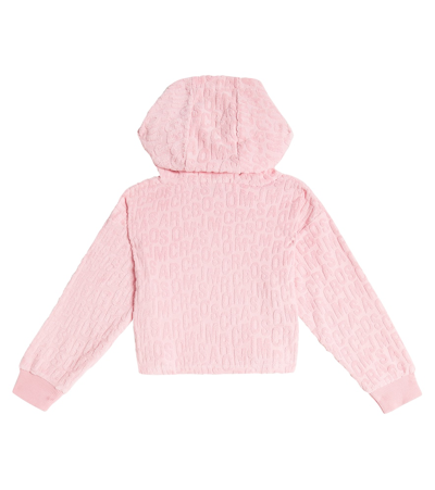 Shop Marc Jacobs Logo Cotton-blend Hoodie In Pink
