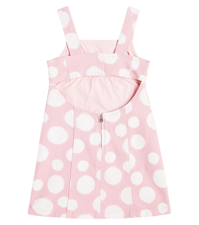 Shop Marc Jacobs Polka Dot Cotton Dress In Pink