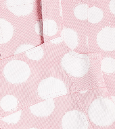 Shop Marc Jacobs Polka Dot Cotton Dress In Pink