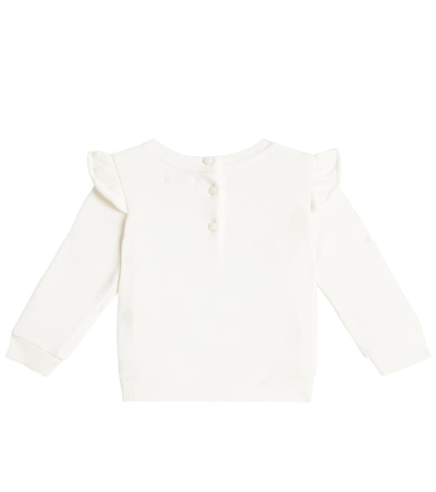 Shop Polo Ralph Lauren Baby Polo Bear Cotton-blend Fleece Sweatshirt In White