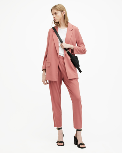 Shop Allsaints Aleida Lightweight Tri Trousers In Rich Pink