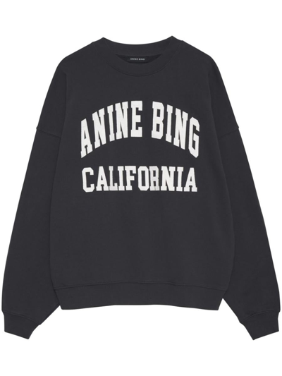 Shop Anine Bing Miles Sweatshirt  Clothing In Black