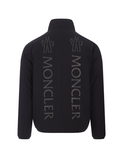 Shop Moncler Ponset Reversible Down Jacket In Black
