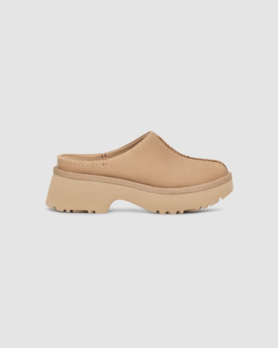 Shop Ugg W New Heights Clog Shoes In Nude & Neutrals