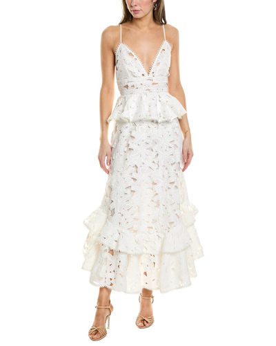 Shop Rococo Sand Lace Maxi Dress In White