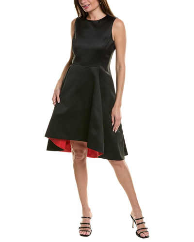 Shop Lafayette 148 New York Fit-and-flare Dress In Black