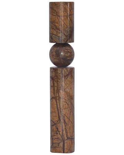 Shop Sagebrook Home Elevarre 15in Hemmingway Marble Statuary In Brown