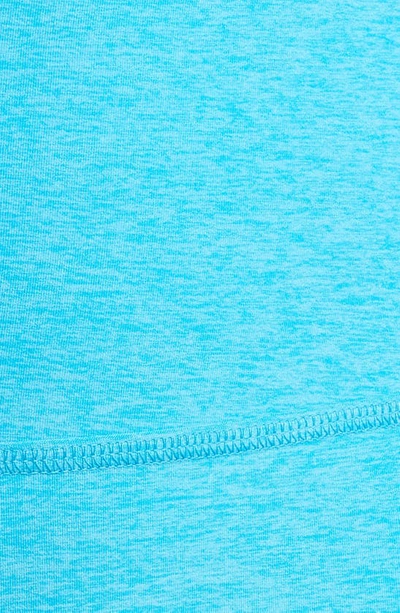 Beyond Yoga High Waist Biker Shorts In Blue Glow Heather