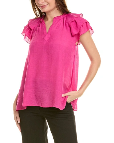 Shop Nanette Lepore Ruffle Top In Pink