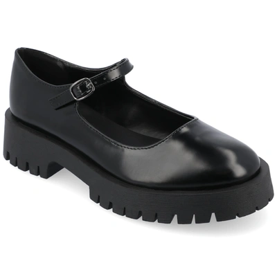 Shop Journee Collection Collection Women's Kamie Wide Width Flat In Black