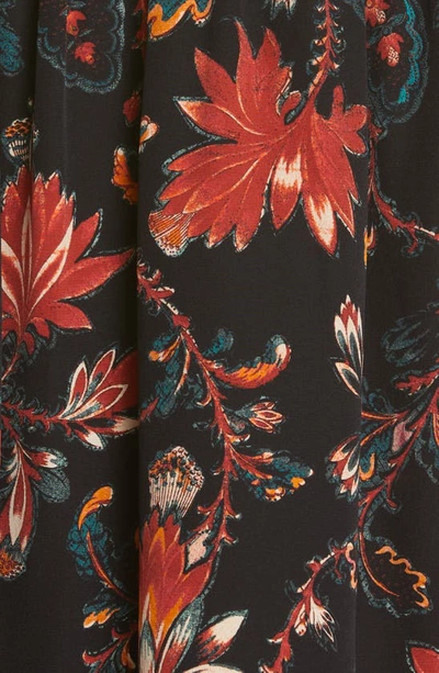 Ulla Johnson Dina Puff Sleeve Silk Top In Obsidian