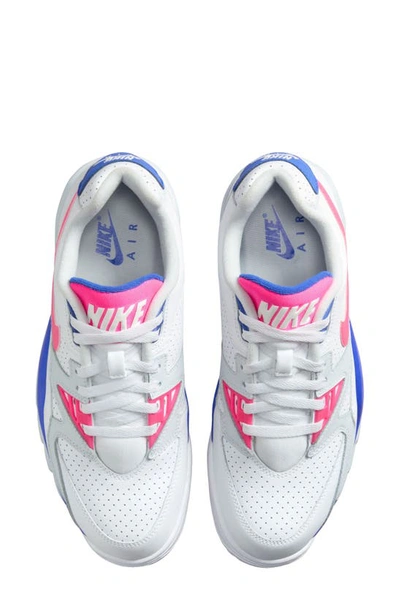 Shop Nike Air Cross Trainer 3 Low Sneaker In White/ Hyper Pink/ Racer Blue
