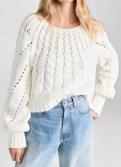 Shop Free People Sandre Pullover In Ivory In Multi