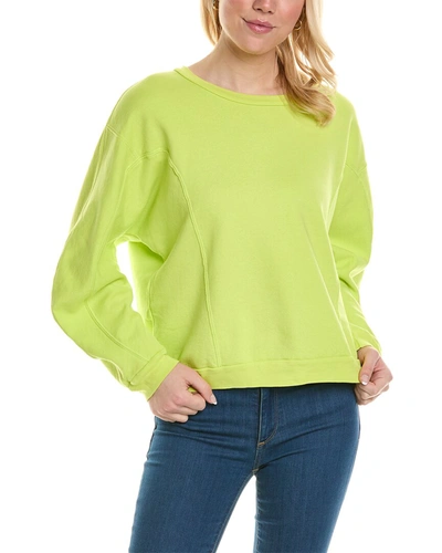 Shop Stateside Recycled Fleece Pullover In Green