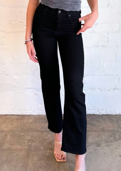 Shop Hidden Tracey High Rise Straight Jean In Black