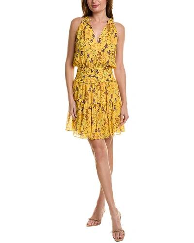 Shop A.l.c A. L.c. Silk Courtney Dress In Yellow