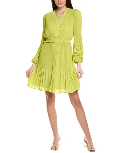 Shop Nanette Lepore Chiffon Dress In Green