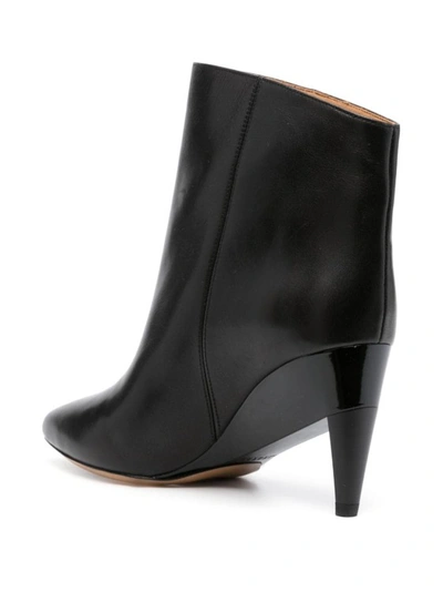 Isabel Marant Dylvee Wedge Pointed Toe Bootie In Black