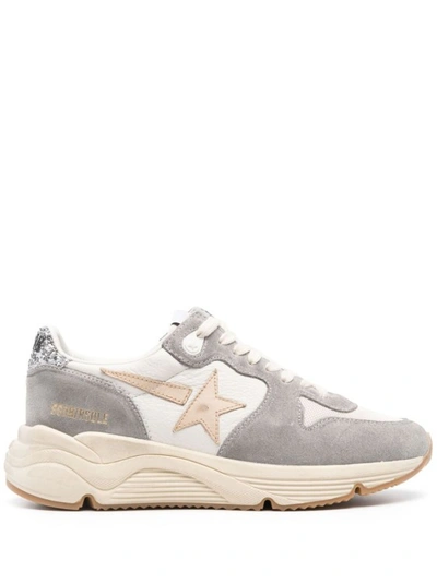 Shop Golden Goose Running Sole Chunky Sneakers In Neutrals