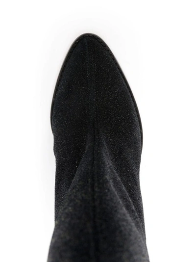 Shop Isabel Marant Rouxa Suede 85mm Boots In Black